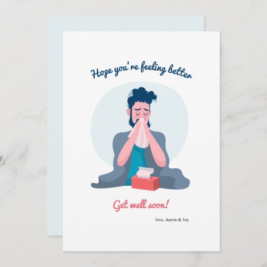 Goed mannelijk Wenskaart (Voorkant / Achterkant)