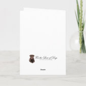 Goed meisje Chocolade Lab Kerstmis Kaart (Achterkant)