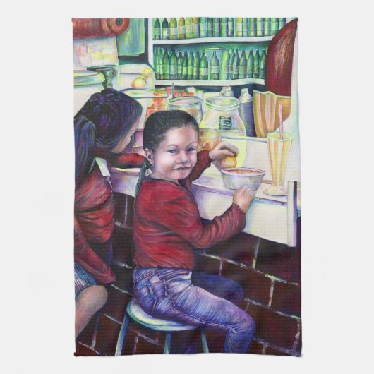 Goed meisje krijgt Ice Cream, Mexico Theedoek (Verticaal)