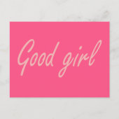 Goed meisje ontwerp briefkaart (Voorkant)