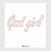 Goed meisje ontwerp sticker (Vel)
