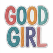Goed Meisje Sticker (Voorkant)