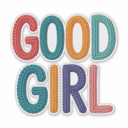 Goed Meisje Sticker (Voorkant)