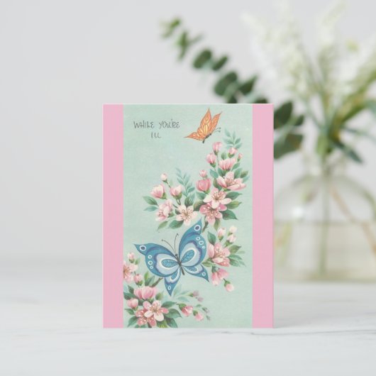  goed met botervliegen briefkaart (Staand voorkant)