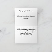 Goed met Butterflies en ladybug en bloemen Kaart (Binnen)