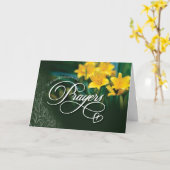 Goed, met hartvolle gedachten en gebeden kaart (Gele Bloem)