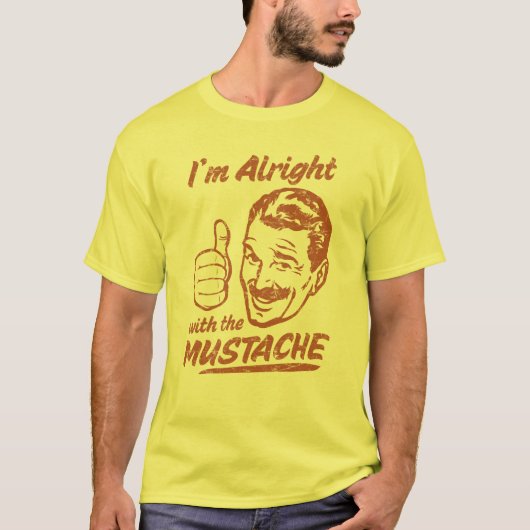 Goed met het Mustache-Shirt T-shirt (Voorkant)
