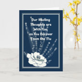 Goed met witte blokjes en donkerblauw kaart (Gele Bloem)