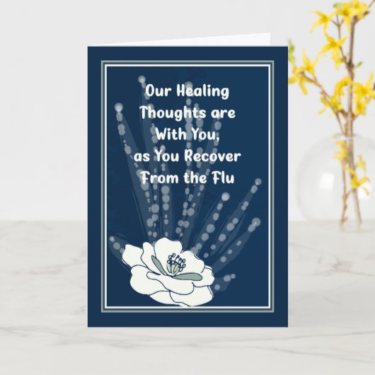 Goed met witte blokjes en donkerblauw kaart (Gele Bloem)