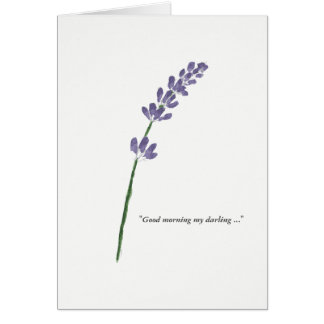 "GOED MORGEN MIJN DARLING... IK WEET JE"