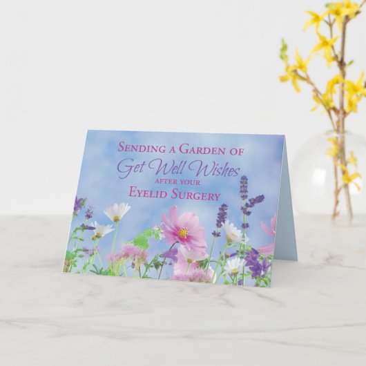 Goed na chirurgische ingreep  tuinventiel kaart (Gele Bloem)