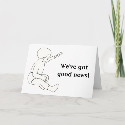 Goed nieuws Baby Adoption Aankondiging Kaarten (Voorkant)