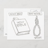 Goed nieuws! Bad Noose (handmannenknot() Briefkaart (Voorkant / Achterkant)