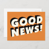 Goed nieuws! briefkaart (Voorkant / Achterkant)