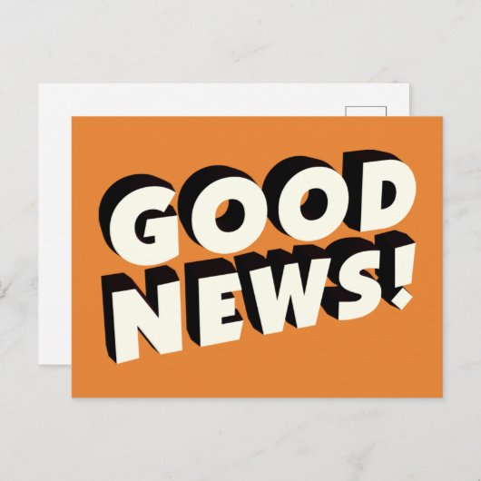 Goed nieuws! briefkaart (Voorkant / Achterkant)