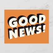 Goed nieuws! briefkaart (Voorkant)