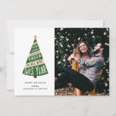 Goed nieuws en vrolijkheid en naar de hel met dit  feestdagenkaart (Voorkant)