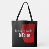 Goed nieuws, ik hou van je. tote bag (Voorkant)