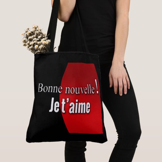 Goed nieuws, ik hou van je. tote bag (Dichtbij)