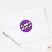 Goed nieuws! ronde sticker (Envelop)