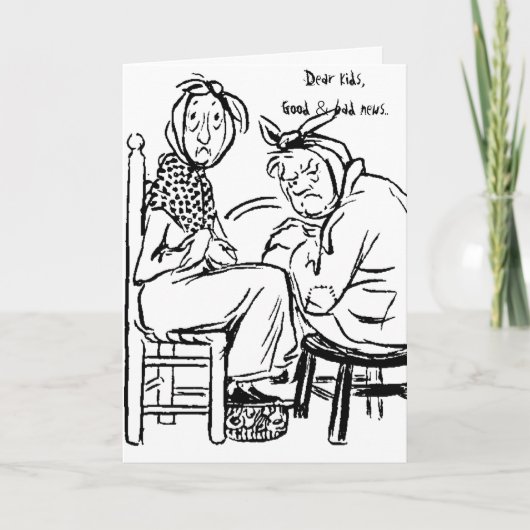 Goed nieuws & slecht nieuws. kaart (Voorkant)