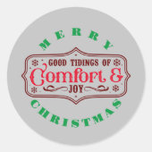 Goed nieuws van Comfort Joy Classic Ronde Sticker (Voorkant)