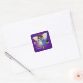 Goed nieuws van grote vreugde vierkante sticker (Envelop)