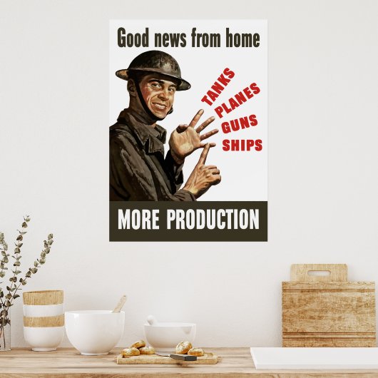Goed nieuws van thuis — meer productie poster (Keuken)