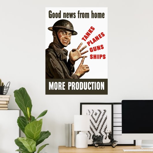 Goed nieuws van thuis — meer productie poster (Thuiskantoor)