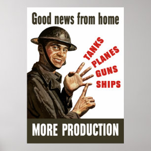 Goed nieuws van thuis — meer productie poster