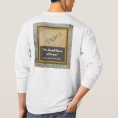 Goed nieuws van vrede - Wit T-shirt met lange mouw (Achterkant)