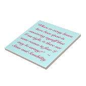 Goed of fout Jane Austen Quote Tegeltje (Zijkant)