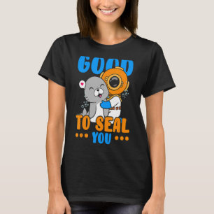 Goed om je te verzegelen onderwater dierlijke mari t-shirt