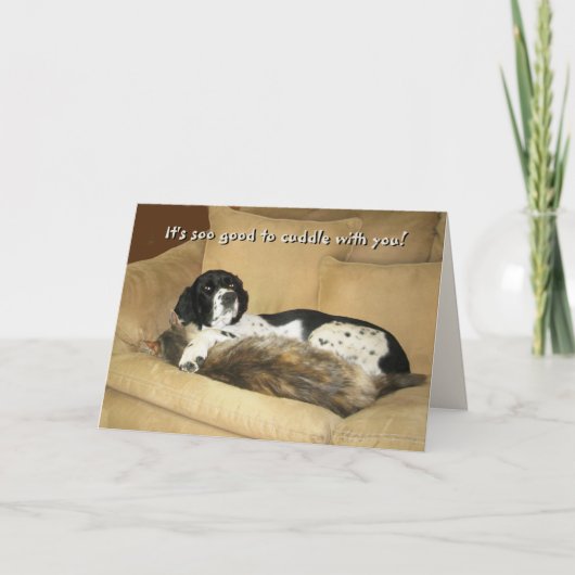 Goed om met je te knuffelen. feestdagen kaart (Voorkant)