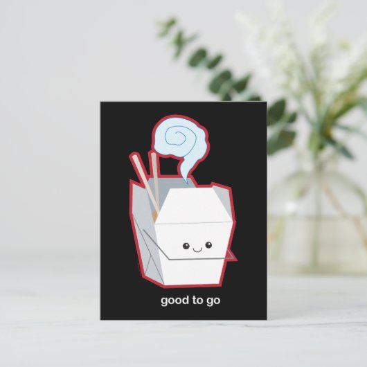 Goed om te gaan briefkaart (Staand voorkant)