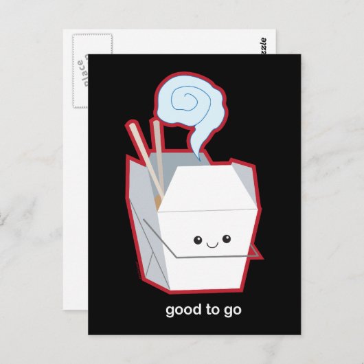 Goed om te gaan briefkaart (Voorkant / Achterkant)