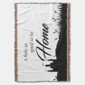 Goed om thuis zwarte witte kalligrafie te hebben, deken (Voorkant Verticaal)