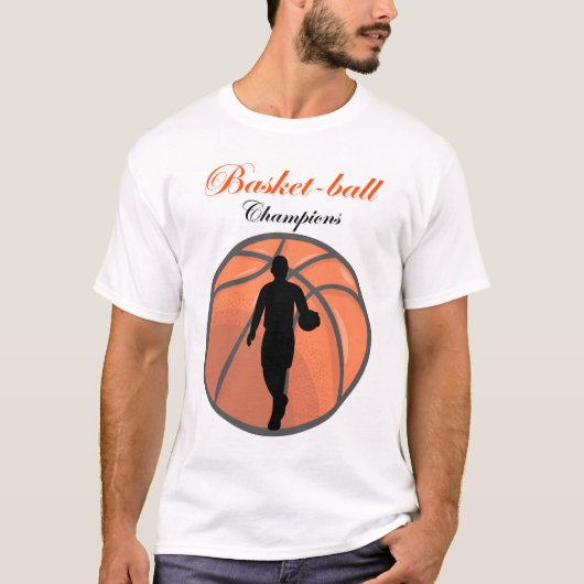 GOED ONTWERP BASKIT BALL CHOMPIONS T-SHIRT (Voorkant)