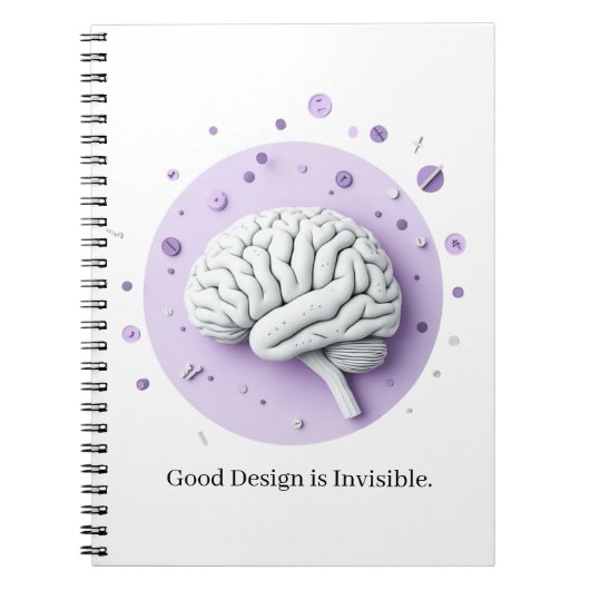 Goed ontwerp is onzichtbaar notitieboek (Voorkant)