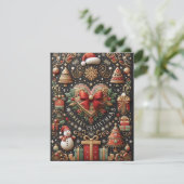 Goed ontworpen unieke kerstkaart (Staand voorkant)