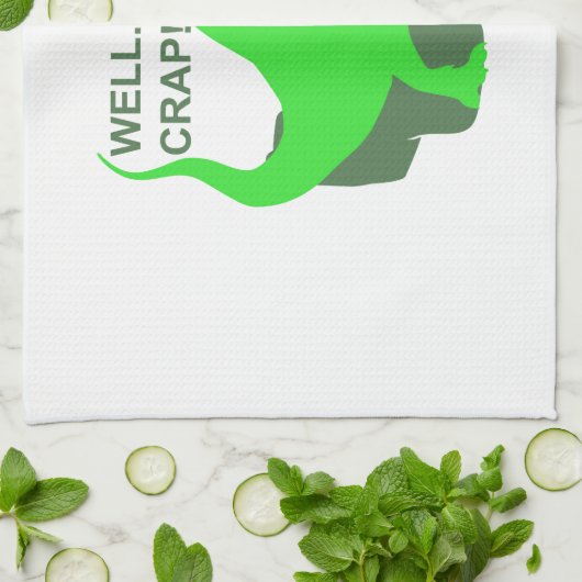 goed... onzin! - Kies achtergrondkleur Theedoek (Gevouwen)