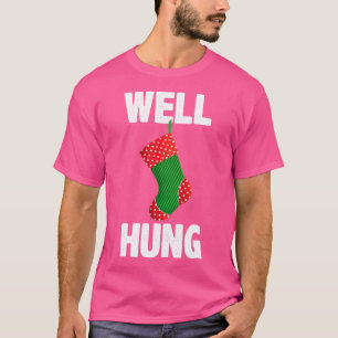 Goed opgehangen grappige kerst sok beledigend Kers T-shirt