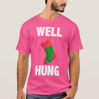 Goed opgehangen grappige kerst sok beledigend Kers T-shirt