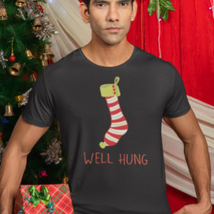 Goed opgehangen Stocking Ondeugende Kerstvakantie T-shirt
