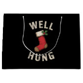 Goed opgehangen Vies Kerstmis Kous Vakantie Gift Groot Cadeauzakje (Voorkant)