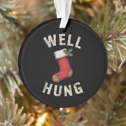 Goed opgehangen Vies Kerstmis Kous Vakantie Gift Ornament (Boom)