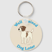 Goed opgeleid (Jack Russell Terrier) Sleutelhanger (Voorkant)