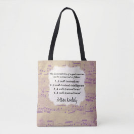 Goed opgeleide leerschool Kodály Tote Bag