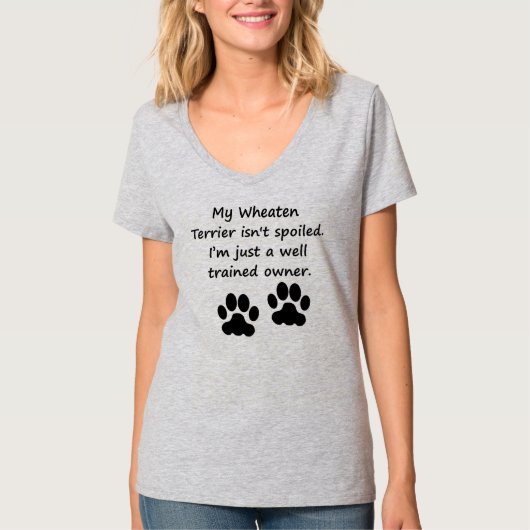 Goed opgeleide Terrier Owner T-shirt (Voorkant)