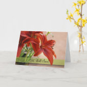 Goed Oranje tijger Lily dicht bij foto Kaart (Gele Bloem)